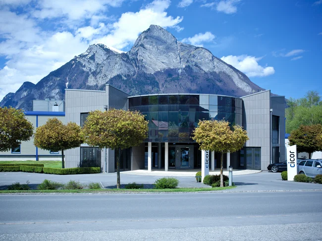 Cicor site in Wangs, Switzerland